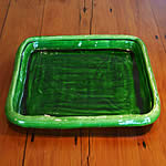 tony sly green platter square 40cm